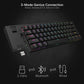 REDRAGON K530 PRO BLACK (WIRED/WIRELESS/BT) RED SWITCH BLACK