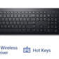 DELL KM3322W WIRELESS USB KEYBOARD AND MOUSE COMBO - BLACK