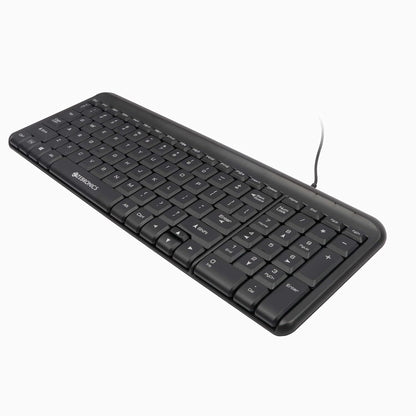 ZEBRONICS ZEB-GLIDE USB WIRED MULTIMEDIA KEYBOARD FOR PC/LAPTOP WITH RUPEE SYMBOL KEY
