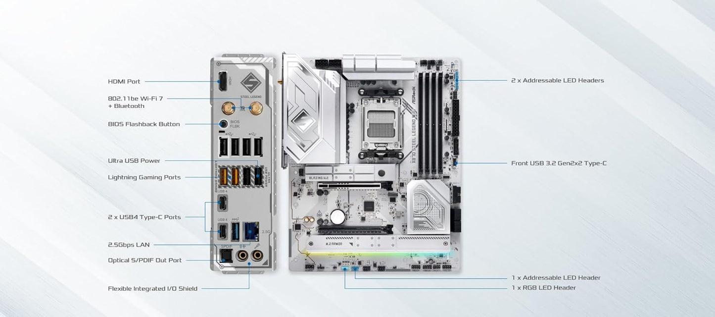 ASROCK X870 STEEL LEGEND WIFI MOTHERBOARD