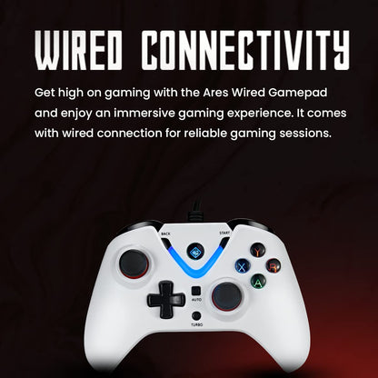 COSMIC BYTE ARES WIRED (WHITE) GAMEPAD