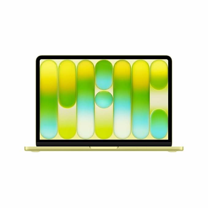 Apple 13-inch MacBook Neo: Apple A18 Pro chip with 6 core CPU and 5 core GPU, 8GB, 256GB SSD - Citrus