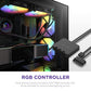 NZXT F120 RGB CORE 120MM CABINET FAN BLACK TRIPLE PACK (RF-C12TF-B1)