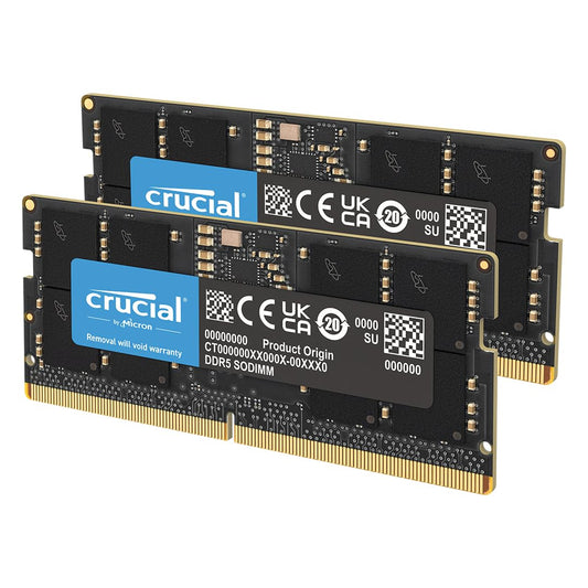CRUCIAL 48GB KIT (2X24GB) DDR5-5600 SODIMM CL46 RAM CT2K24G56C46S5