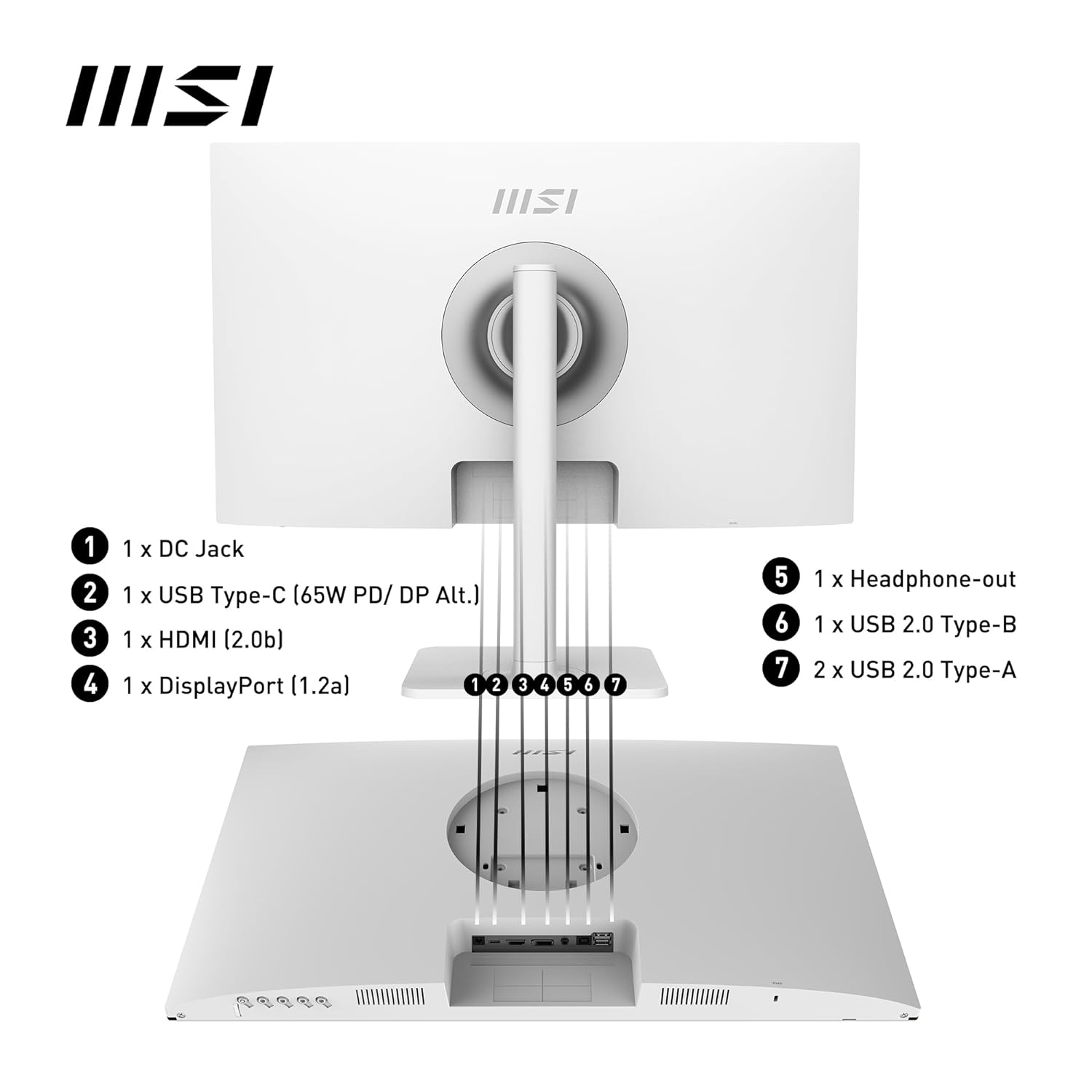 MSI Modern MD272QXPW 27 Inch QHD 100Hz IPS Panel 115% SRGB 1MS Adaptive Sync IPS Business Monitor