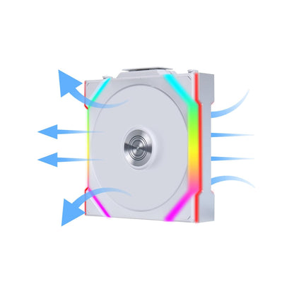 LIAN LI UNI FAN SL WIRELESS 3 X 120MM KIT CASE FAN I COOLER - WHITE I WITH REVERSE BLADE G99.12RSL1W3W.IN