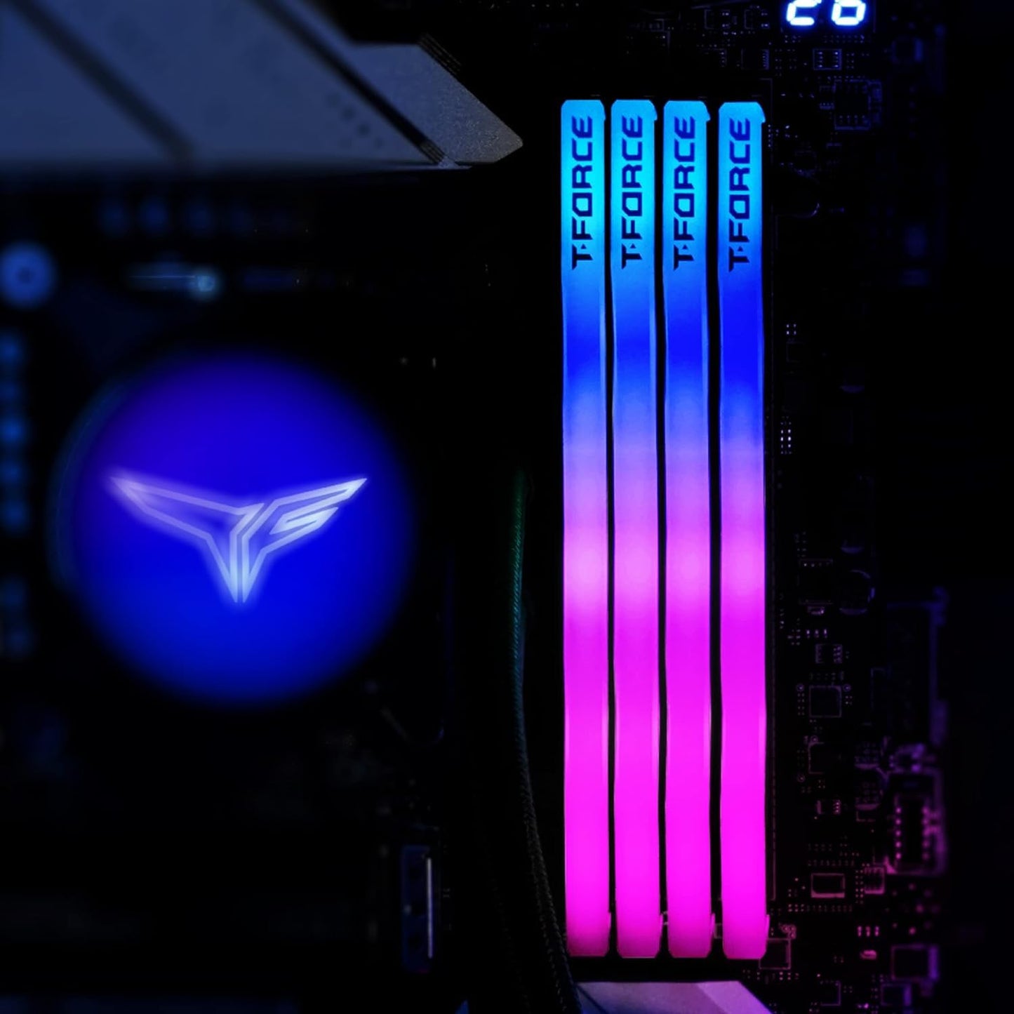 TEAMGROUP T-FORCE DELTA RGB 16GB (16GBX1) DDR5 6000MHZ DESKTOP RAM (WHITE)