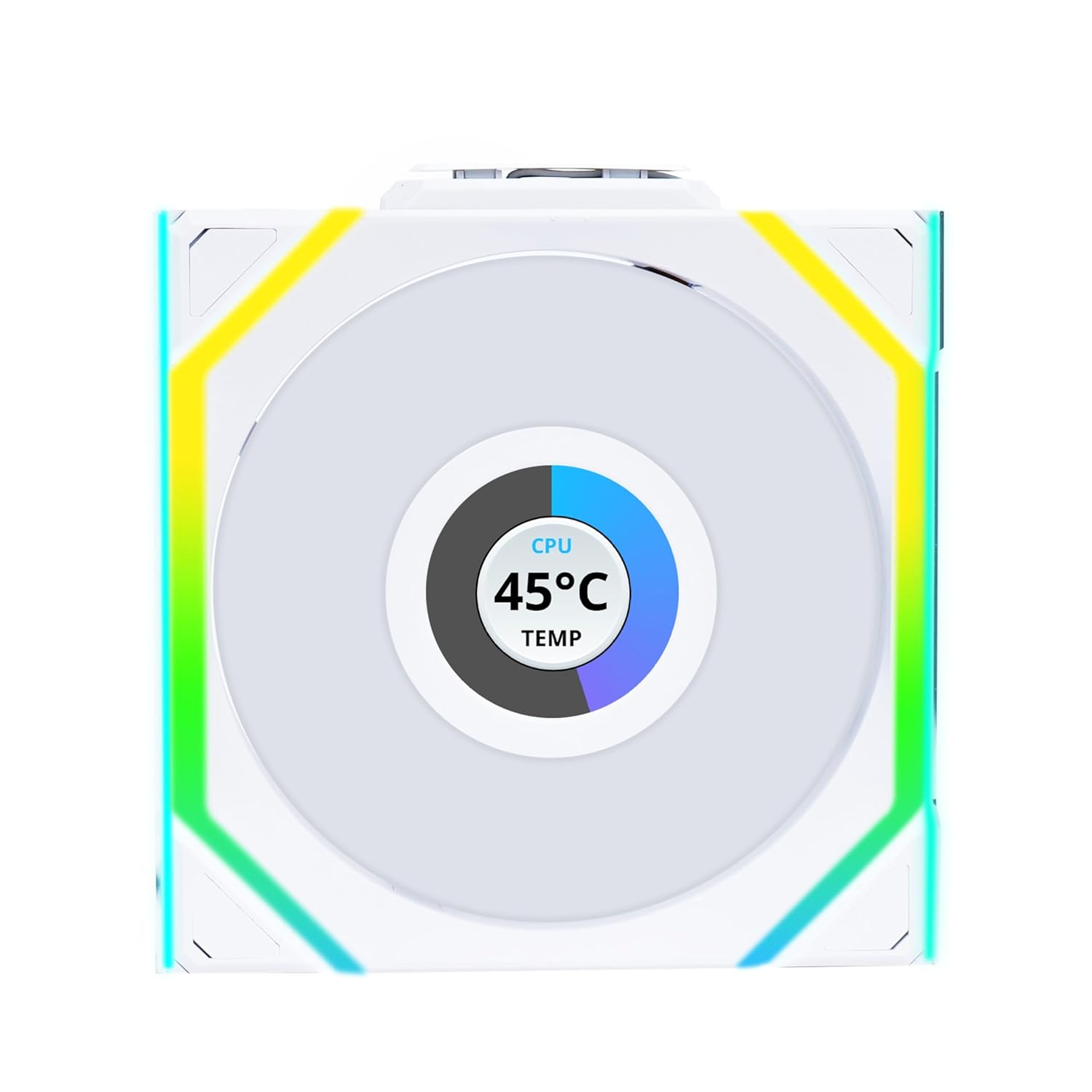 LIAN LI UNI FAN SL WIRELESS LCD 3 X 120MM KIT CASE FAN I COOLER- WHITE I G99.12SLLCD1W3W.IN