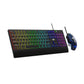 AULA T201 Full Size Membrane Wired Gaming Keyboard and Mouse Combo ( Black )