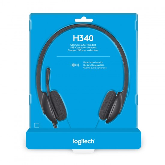 LOGITECH H340 USB Gaming Headphone ( Black ) ( Laptops / Mobile / PC )