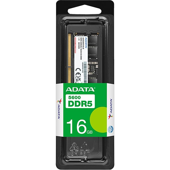 ADATA 16GB (1X16GB) 5600MHZ CL46 SO-DIMM DDR5 LAPTOP RAM (AD5S560016G-S)