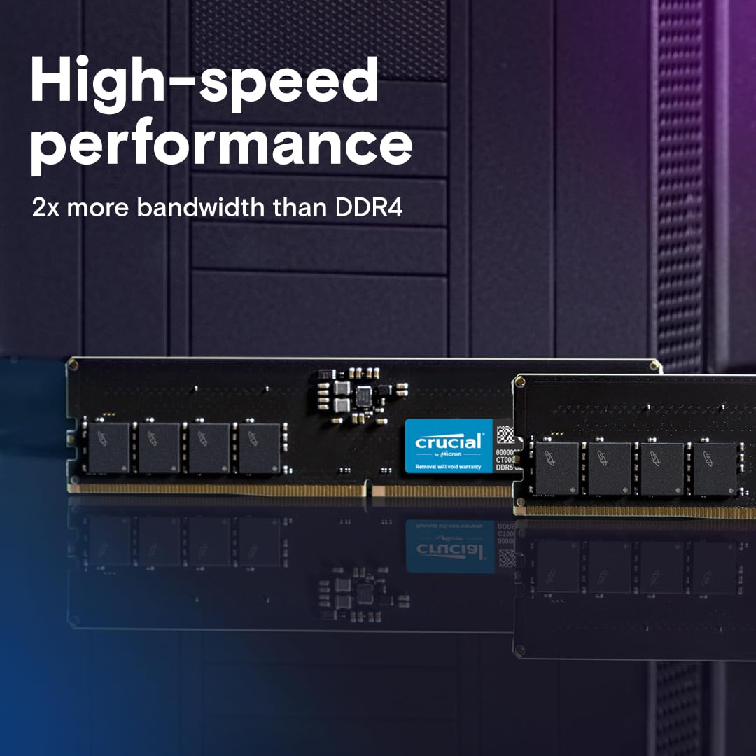 CRUCIAL 8GB DDR5-5600 DESKTOP RAM CL46 CT8G56C46U5