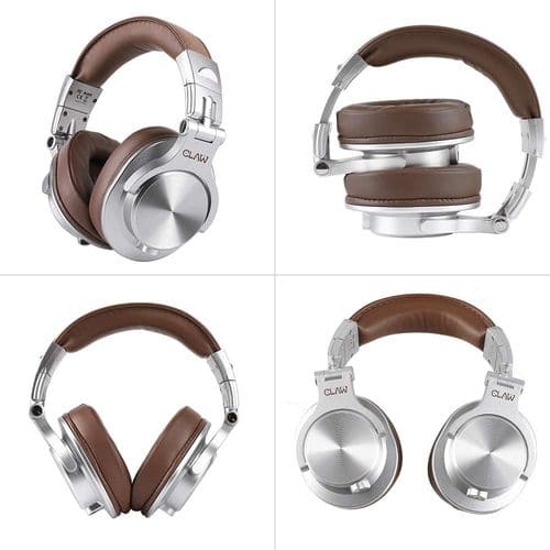 CLAW SM50 DJ Wired Stereo Gaming Headphone ( Silver ) ( PC / Mobile )