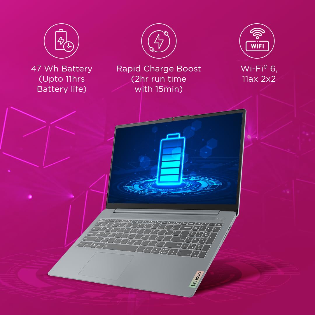LENOVO IDEAPAD SLIM 3 82XQ00MDIN [R3-7320U/8GB/512GB SSD/WIN11 HOME+MS24/15.6"/INTEGRATED GRAPHICS/1 YEAR(S)/GREY]