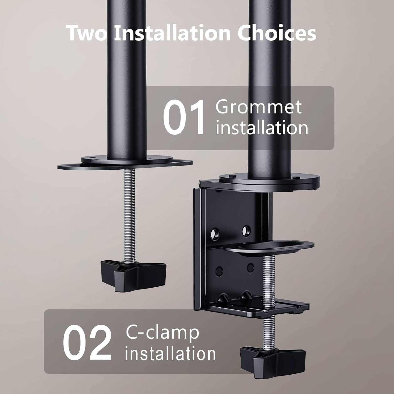 ANT ESPORTS MA112 DUAL ARM ARTICULATING MONITOR DESK MOUNT