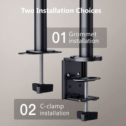 ANT ESPORTS MA112 DUAL ARM ARTICULATING MONITOR DESK MOUNT