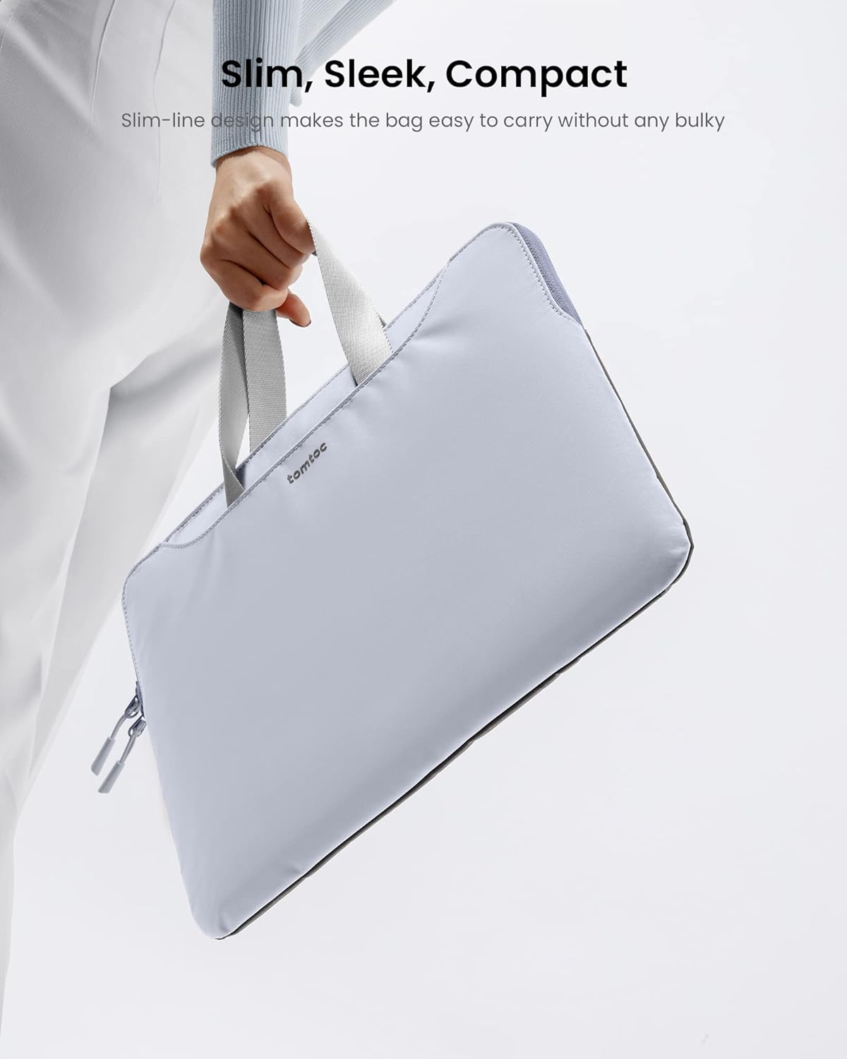 TOMTOC THEHER-A21 LAPTOP HANDBAG 13.5-14 INCH-BLUE