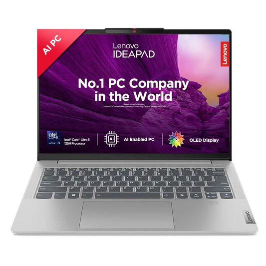 LENOVO IDEAPAD SLIM 5 INTEL CORE ULTRA 5 125H BUILT-IN AI 14 INCH (35.5CM) WUXGA-OLED 400NITS THIN & LIGHT LAPTOP (16GB/1TB SSD/WIN 11/OFFICE 21/FHD+IR CAMERA/ALEXA/3 MON GAMEPASS/GREY/1.4KG), 83DA003GIN