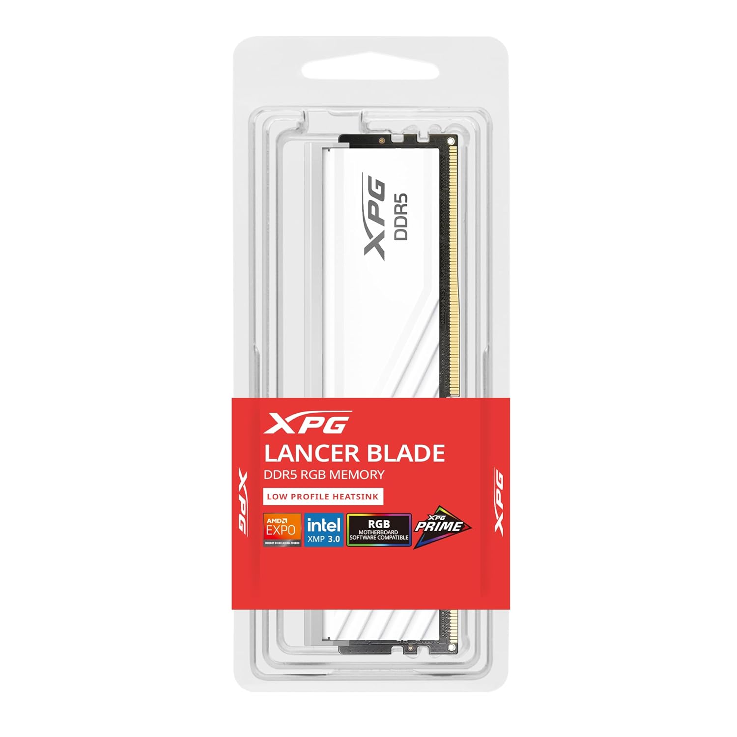ADATA XPG LANCER RGB 16GB (1*16 GB) DDR5 6000 MHZ (CL36-38-38) AX5U6000C3616G-SLABRWH (WHITE)