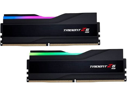 G.Skill Trident Z5 RGB (Intel XMP) 32GB (2 x 16GB) DDR5 7600MHz CL36-46-46-121 1.40V Desktop Memory RAM - F5-7600J3646G16GX2-TZ5RK