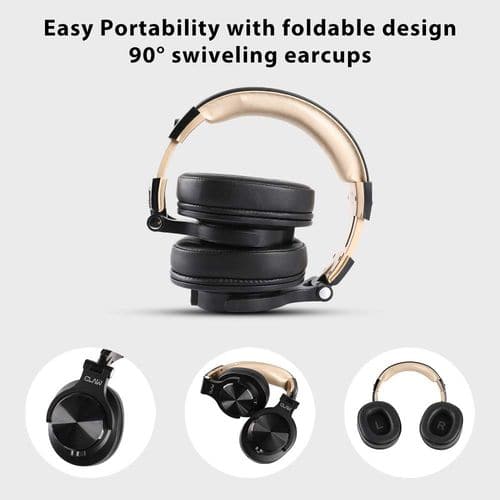 CLAW SM50 DJ Wired Stereo Gaming Headphone ( Black Gold ) ( PC / Mobile )