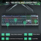AULA F2088 Full Size Wired Mechanical Gaming keyboard ( Black ) ( Blue Switch ) ( F2088B )