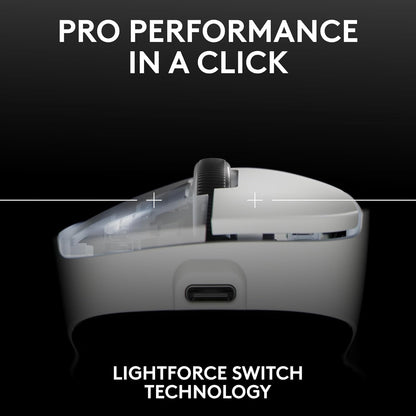 LOGITECH G PRO X SUPERLIGHT 2 DEX LIGHTSPEED WIRELESS GAMING MOUSE WHITE