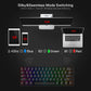 REDRAGON K530 PRO BLACK (WIRED/WIRELESS/BT) RED SWITCH BLACK