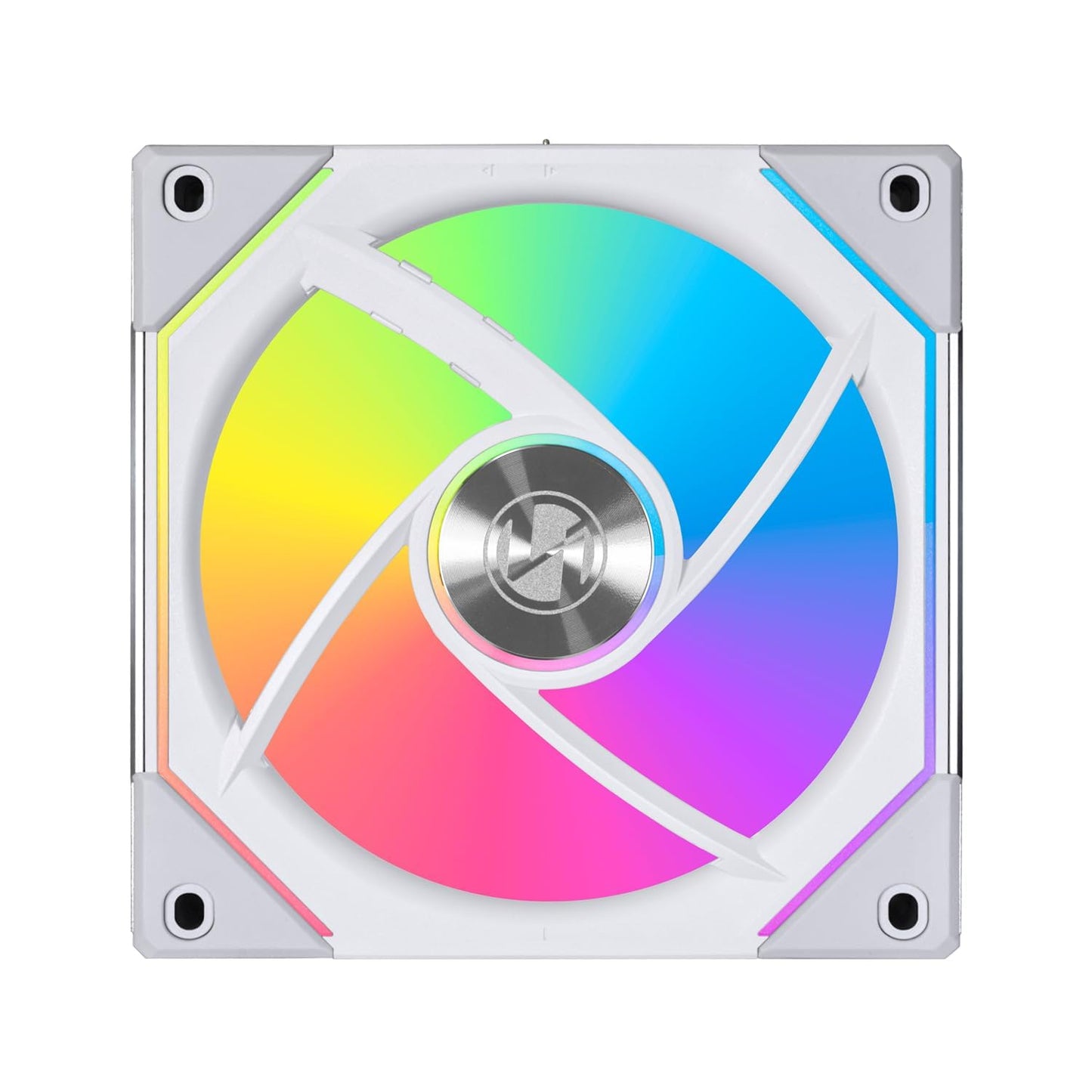 LIAN LI UNI SL INFINITY 120 WHITE 120MM PWM ARGB CABINET FAN (TRIPLE PACK)