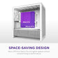 NZXT H3 FLOW (2025) MICRO-ATX MID-TOWER GAMING CABINET - WHITE (CC-H31FW-01)