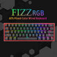 REDRAGON K617 Fizz 60% Mechanical Wired Gaming Keyboard ( Black ) ( Red Linear Switch )