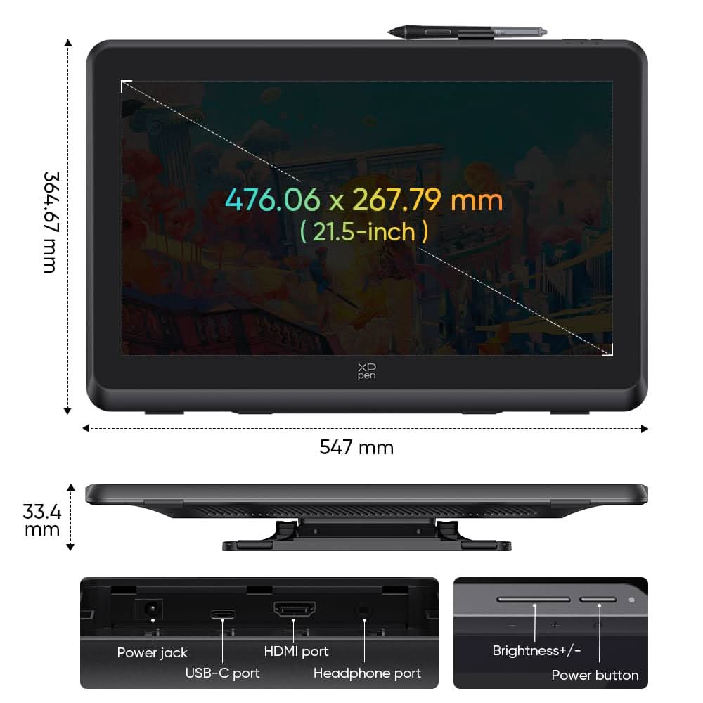 XP PEN ARTIST 22 PLUS DISPLAY TABLET (MD220FH)