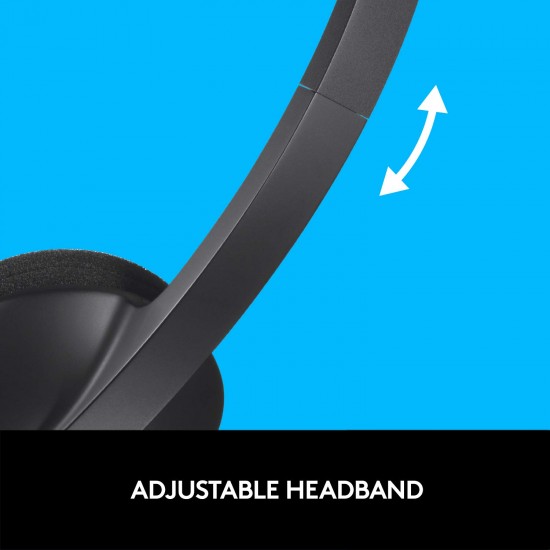 LOGITECH H340 USB Gaming Headphone ( Black ) ( Laptops / Mobile / PC )