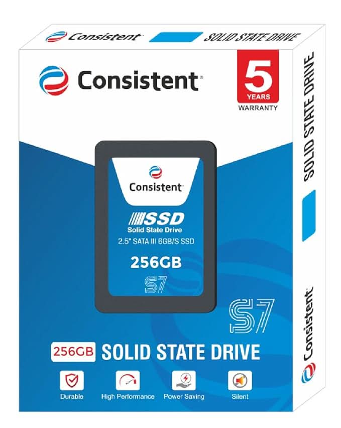 Consistent 256GB 2.5 Inch SATA Internal SSD CTSSD256S7