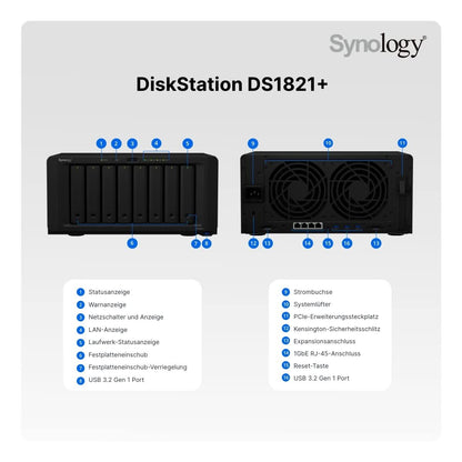 SYNOLOGY DS1821+ DISKSTATION