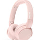 PHILIPS AUDIO TAH4209PK BLUETOOTH HEADPHONE WITH LIGHTWEIGHT AND FOLDABLE DESIGN, 32MM NEODYNAMIC DRIVERS, 55H PLAYTIME, USB TYPE-C FAST CHARGING, BUILT-IN MIC FOR SMARTPHONES, LAPTOP (PINK)