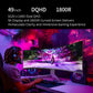 AOC Agon 49, QD -OLED , 240 Hz , 0.03 MS , 1000 cd/m² , USB-C ( 90 W ) , KVM Switch , HDMI 2.0 x 2, DP 1.4 x 2, USB-3.2 x1