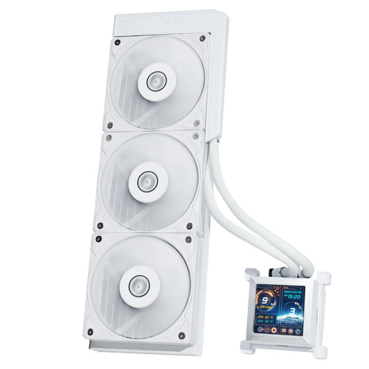 LIAN LI HYDROSHIFT LCD 360S LIQUID COOLER WITH HEATSINK- WHITE (G89.GHSLCD36SW.IN)
