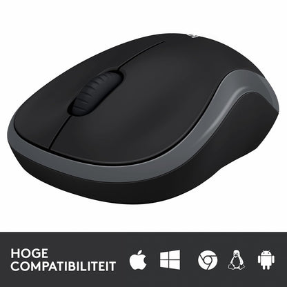 LOGITECH WIRELESS MOUSE M185- GRAY
