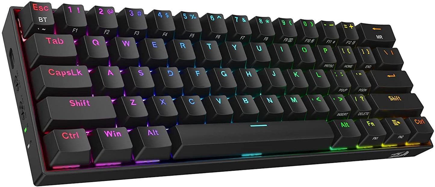 REDRAGON K530 PRO BLACK (WIRED/WIRELESS/BT) RED SWITCH BLACK