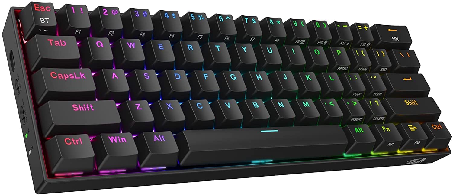 REDRAGON K530 PRO BLACK (WIRED/WIRELESS/BT) RED SWITCH BLACK