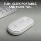 LOGITECH PEBBLE MOUSE 2 M350S SLIM BLUETOOTH WIRELESS MOUSE WHITE