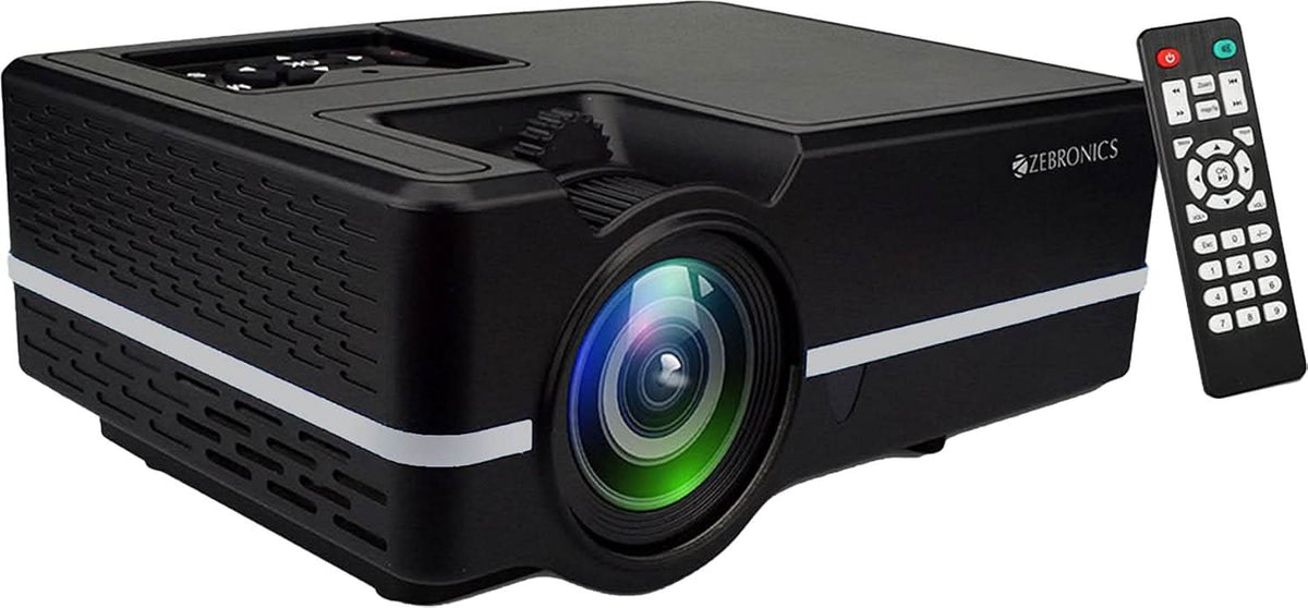 Mini Projectore Zebronics ZEBRONICS LP2000M (BLK+SILVER) PROJECTOR – Mehta Brothers Shop