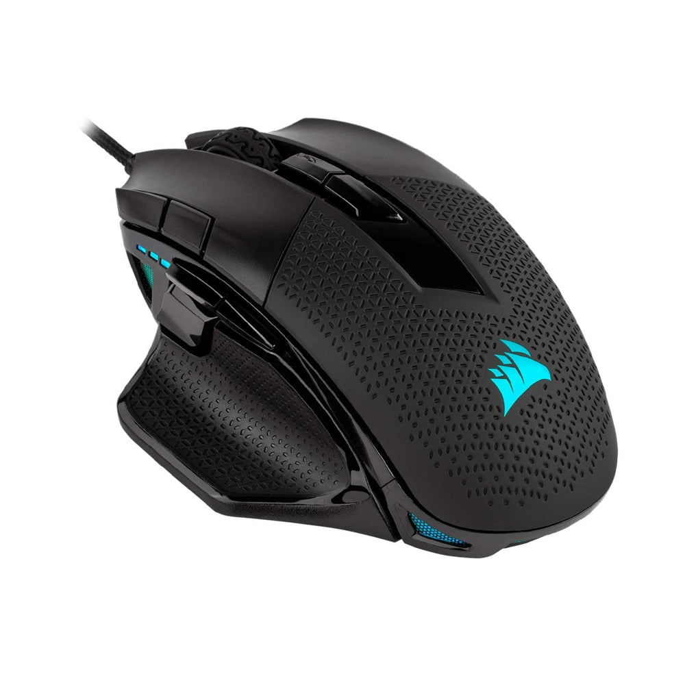 CORSAIR Nightsword Wired Ergonomic RGB Gaming Mouse ( CH-9306011-AP ) ( 18000DPI / 8 Macro Buttons ) ( Black )