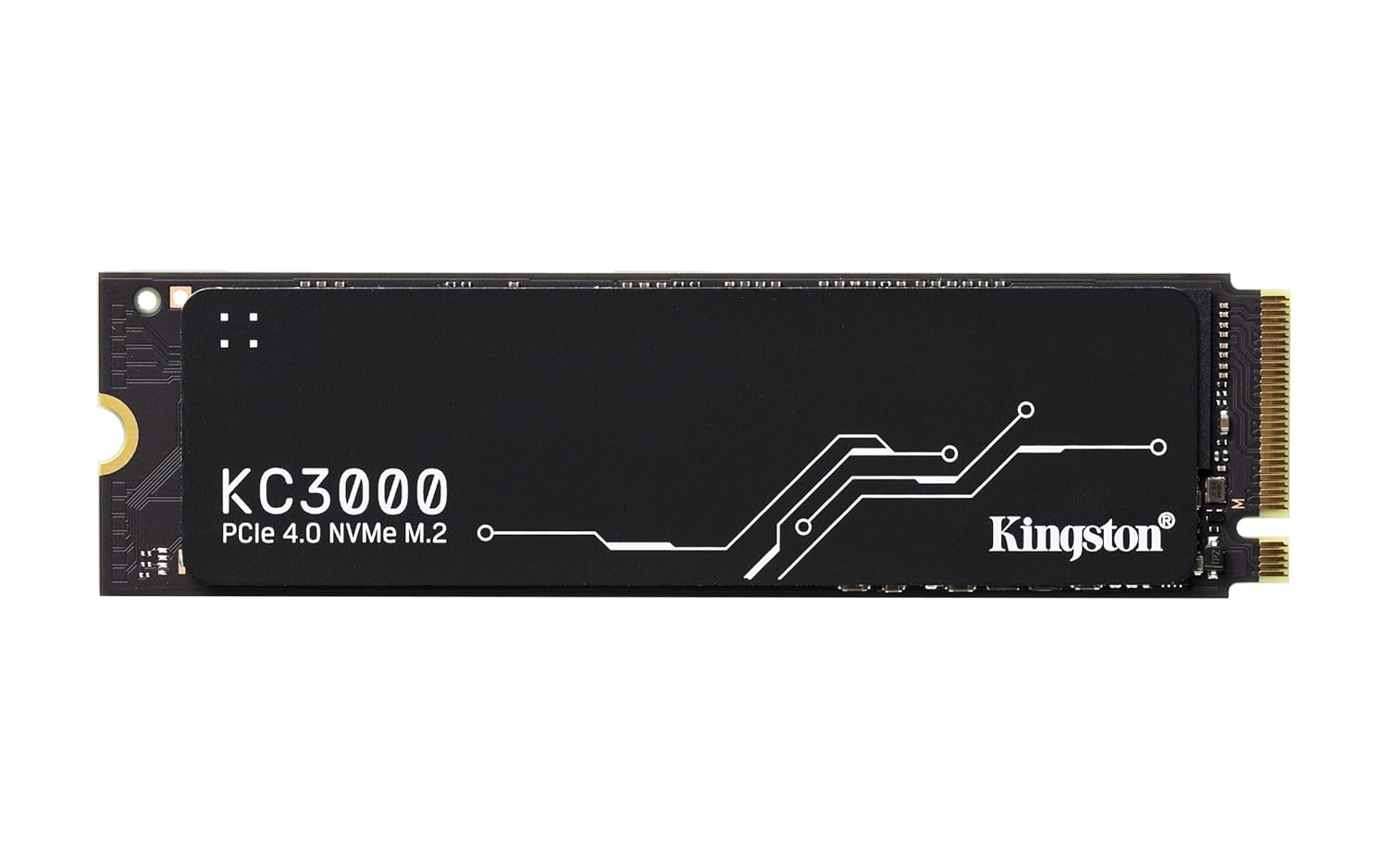 KINGSTON KC3000 PCIE 4.0 NVME M.2 SSD - HIGH-PERFORMANCE STORAGE FOR DESKTOP AND LAPTOP PCS -SKC3000D/4096G, 7,000MB/S READ, 7,000MB/S WRITE, BLACK