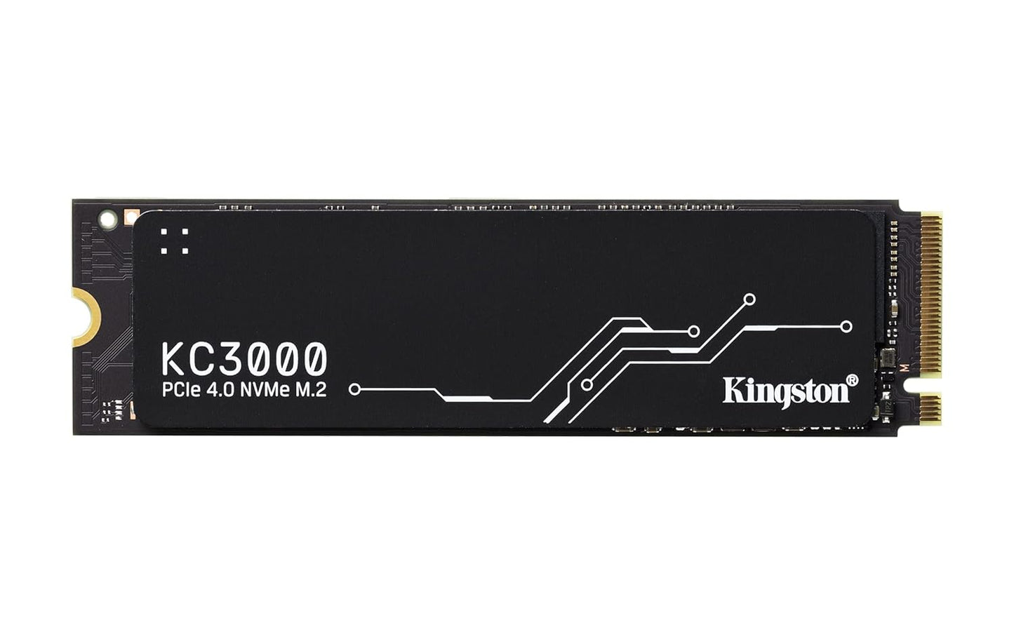 KINGSTON KC3000 PCIE 4.0 NVME M.2 SSD - HIGH-PERFORMANCE STORAGE FOR DESKTOP AND LAPTOP PCS -SKC3000S/512G, 7,000MB/S READ, 3,900MB/S WRITE, BLACK