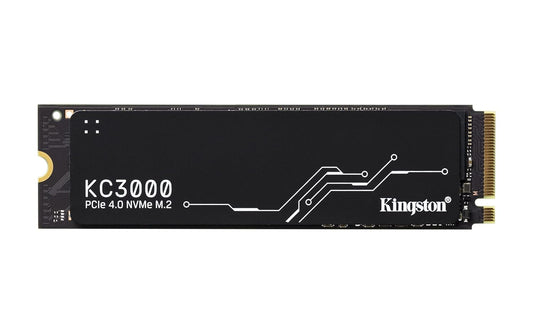 KINGSTON KC3000 PCIE 4.0 NVME M.2 SSD - HIGH-PERFORMANCE STORAGE FOR DESKTOP AND LAPTOP PCS -SKC3000S/512G, 7,000MB/S READ, 3,900MB/S WRITE, BLACK