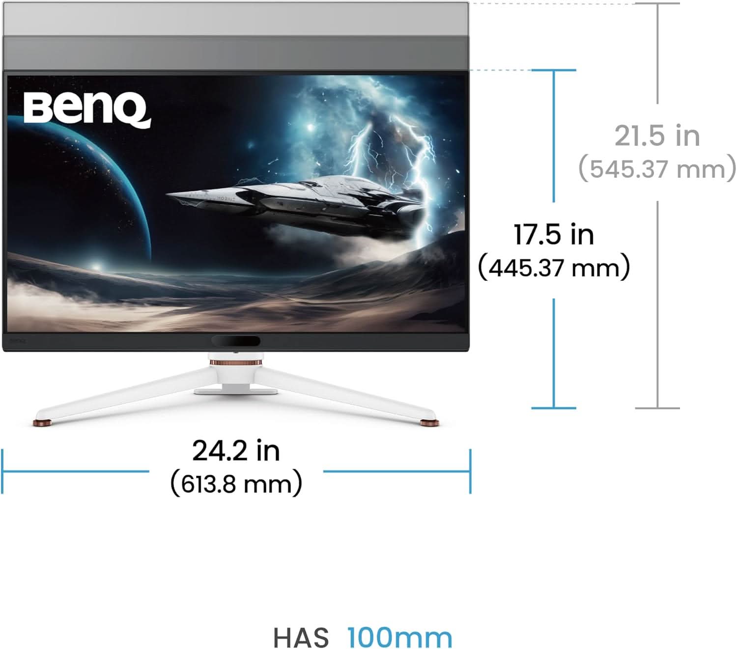 BENQ MOBIUZ EX271U 27 4K EARC 165HZ GAMING MONITOR WHITE