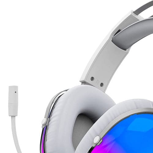 ANT ESPORTS H1150 RGB 3.5mm Crystal Wired Gaming Headphone ( White ) ( PC / Playstation / XBox )