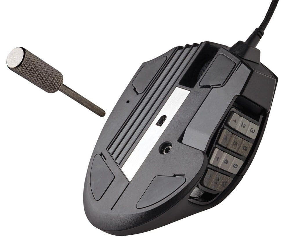 CORSAIR Scimitar Pro Wired Ergonomic RGB Gaming Mouse ( CH-9304011-NA ) ( 16000DPI / 17 Macro Buttons ) ( Yellow )